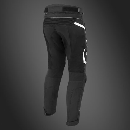 Serpentize FX-Air Letné Sieťované Motocyklové Nohavice – Čierno-biele