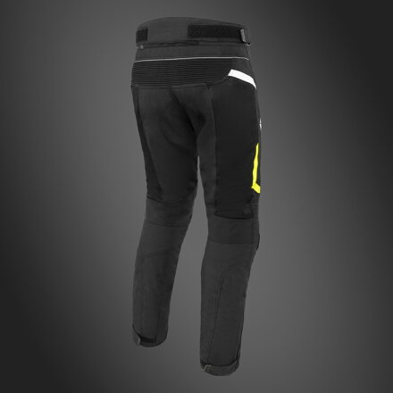 Serpentize FX-Air Letné Sieťované Motocyklové Nohavice – Fluo/Čierno-biele