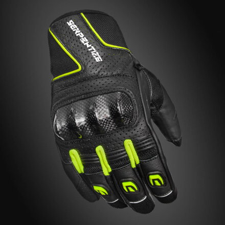 Serpentize S-Air Letné Moto Rukavice – Fluo / Čierne