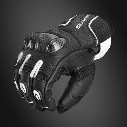 Serpentize S-Air Letné Moto Rukavice – Čierno-Biele