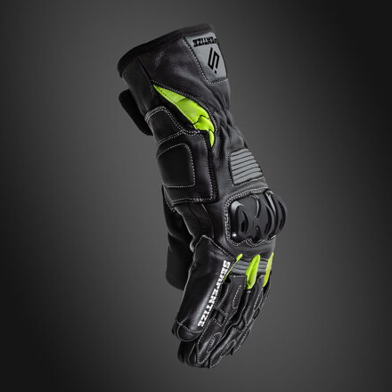 Serpentize SG-200 Moto Rukavice – Fluo / Nardo Grey / Čierne