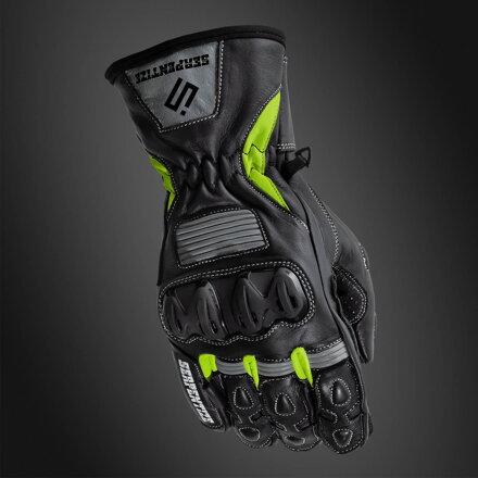 Serpentize SG-200 Moto Rukavice – Fluo / Nardo Grey / Čierne