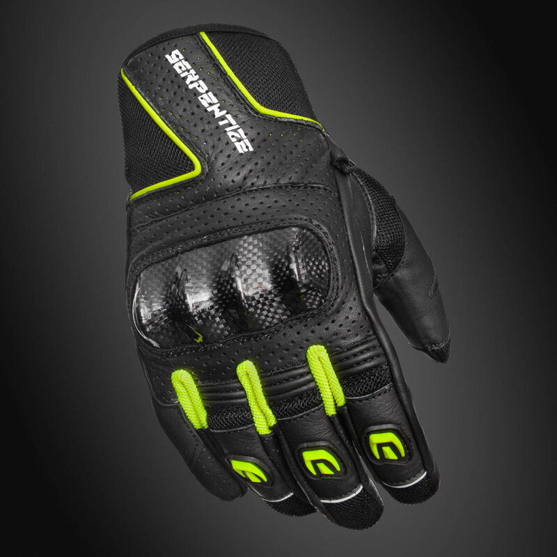 Serpentize S-Air Letné Moto Rukavice – Fluo / Čierne