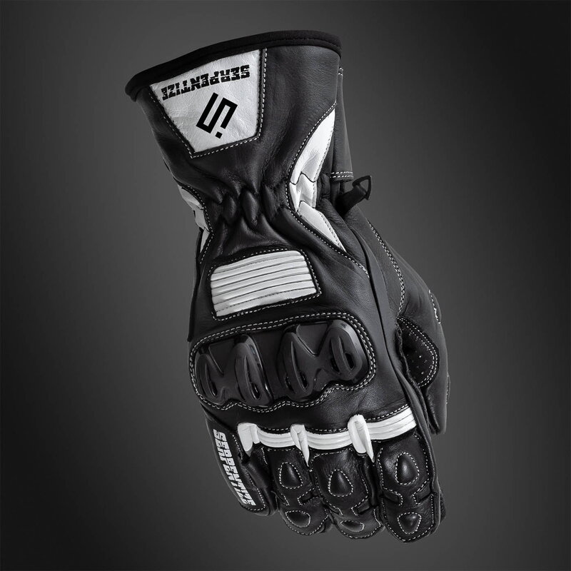 Serpentize SG-200 Moto Rukavice – Čierno-Biele
