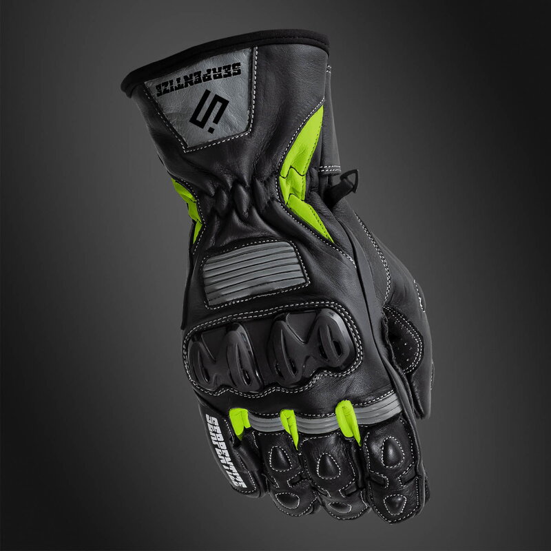 Serpentize SG-200 Moto Rukavice – Fluo / Nardo Grey / Čierne