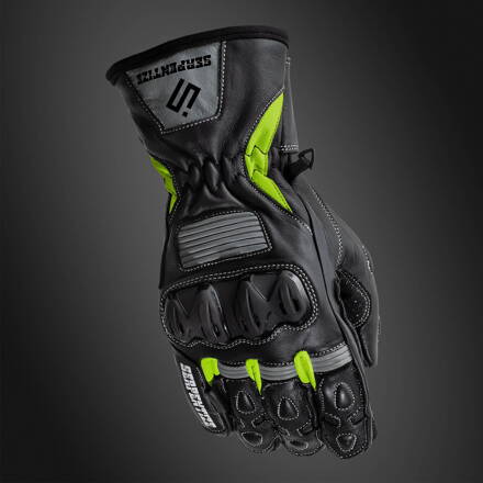 Serpentize SG-200 Moto Rukavice – Fluo / Nardo Grey / Čierne