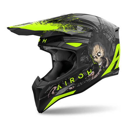 AIROH Motocross Helm Wraaap Darkness