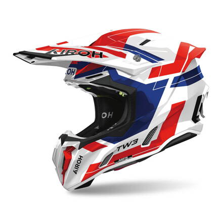 AIROH Motocross Helm Twist 3 Dynasty Red/Blue Gloss