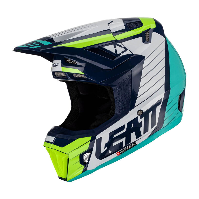LEATT Motocross Helm Moto 7.5 V23 inkl. Brille