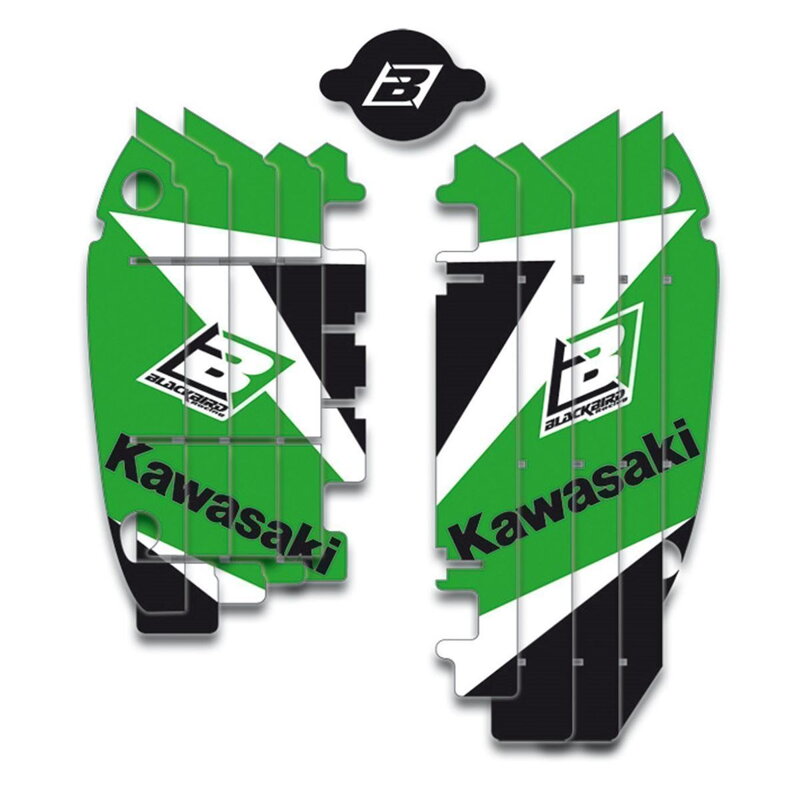 BLACKBIRD Kühlerschutzkleber für KAWASAKI