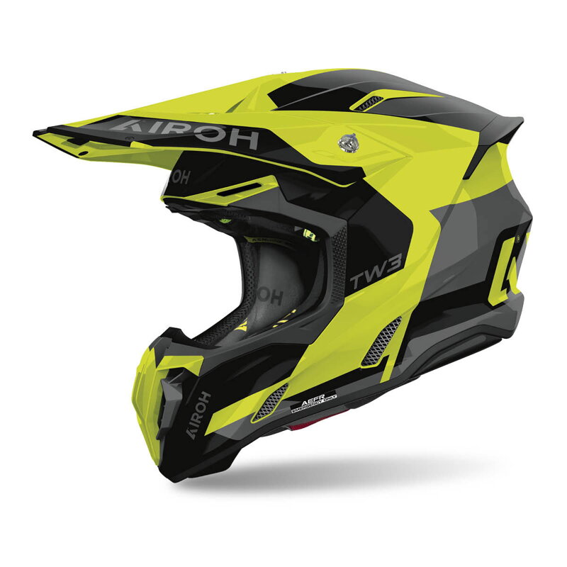 AIROH Motocross Helm Twist 3 Fancy Yellow Gloss