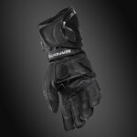 Serpentize S1 Moto Rukavice z Klokanovej Kože – Čierno-Biele