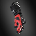 Serpentize S1 Moto Rukavice z Klokanovej Kože – Čierno-Červeno-Biele