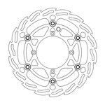 MOTO-MASTER OS Jun. Bremsscheibe für KTM, HQV, GASGAS