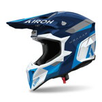 AIROH Motocross Helm Wraaap Conquer Blue Gloss