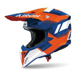 AIROH Motocross Helm Wraaap Vision Orange/Blue Gloss