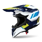 AIROH Motocross Helm Wraaap Vision Yellow/Blue Gloss
